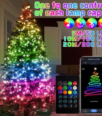 Christmas Tree RGB Lights Smart Bluetooth Control