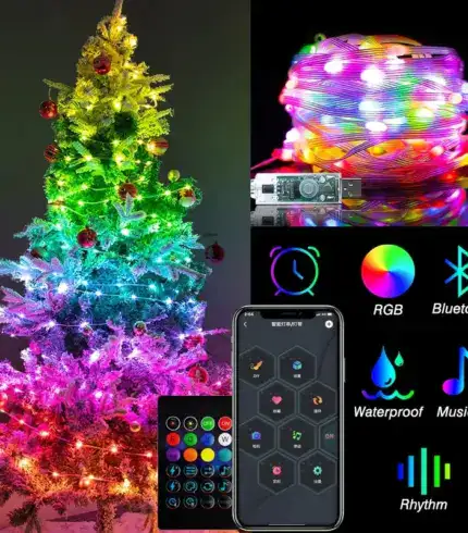 Christmas Tree RGB Lights Smart Bluetooth Control
