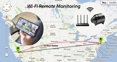Wi-Fi remote monitoring camera