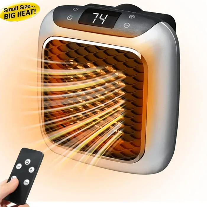 Heater in use
