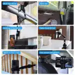 Flexible Rearview Mirror Smartphone Holder